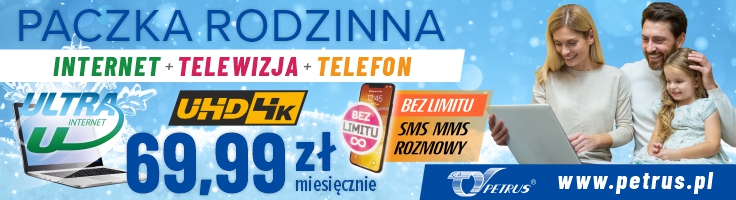 Internet + Telewizja + Telefon = TYLKO 69,99 zł